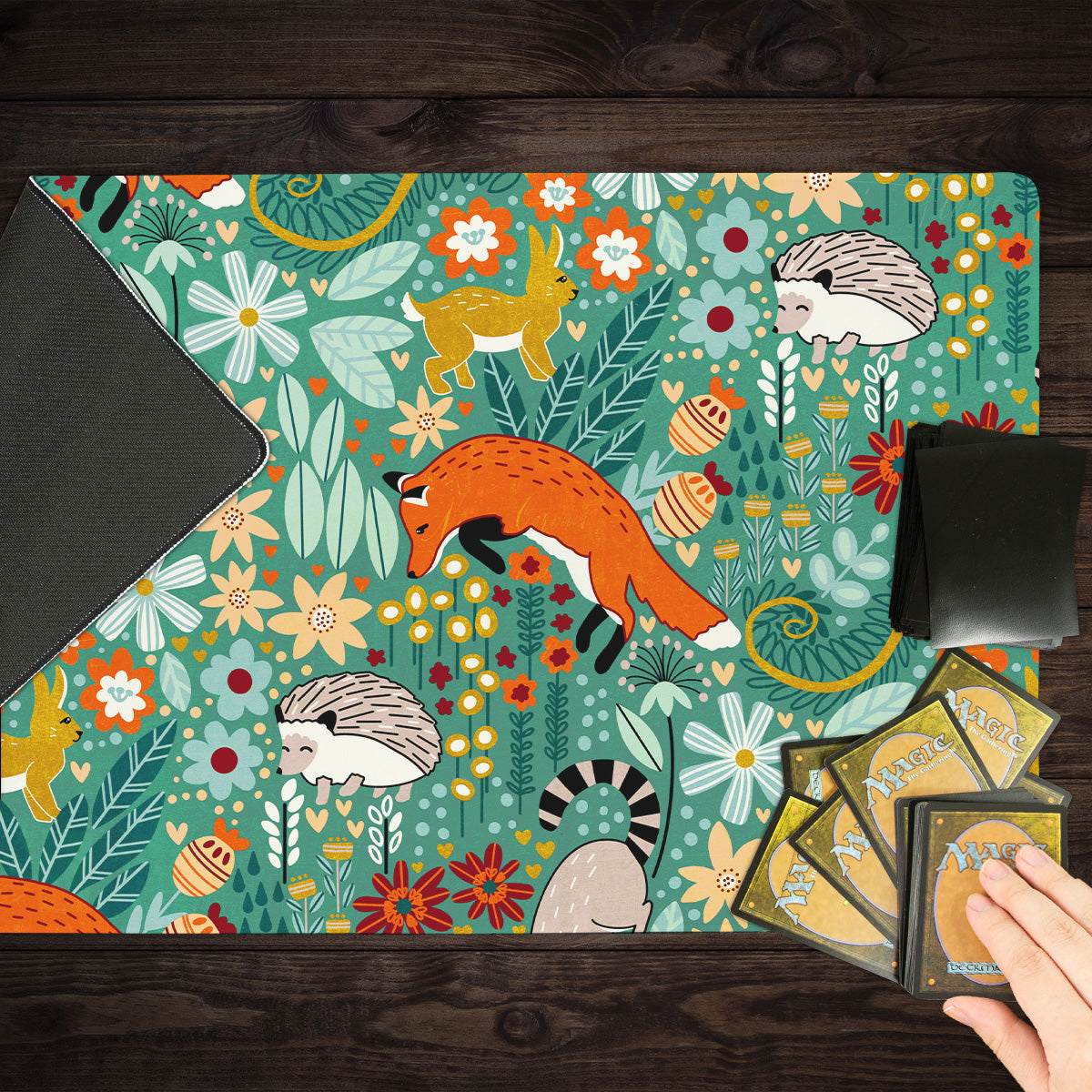 Textured Woodland Pattern Playmat - Premium Playmat from Inked Gaming - Just $34.99! Shop now at Game Crave Tournament Store