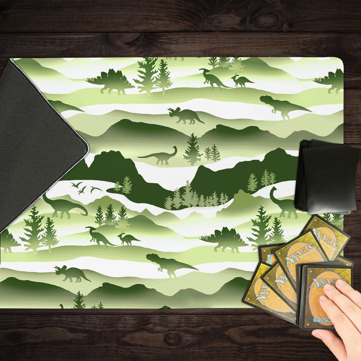 Whimsical Dino Wilderness Playmat - Premium Playmat from Inked Gaming - Just $34.99! Shop now at Game Crave Tournament Store