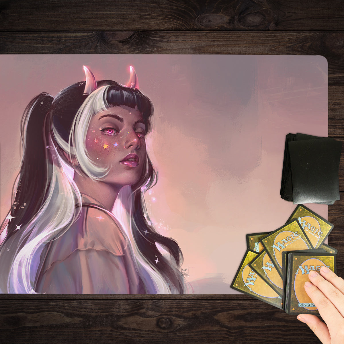 The Glow Playmat - Premium Playmat from Inked Gaming - Just $34.99! Shop now at Game Crave Tournament Store