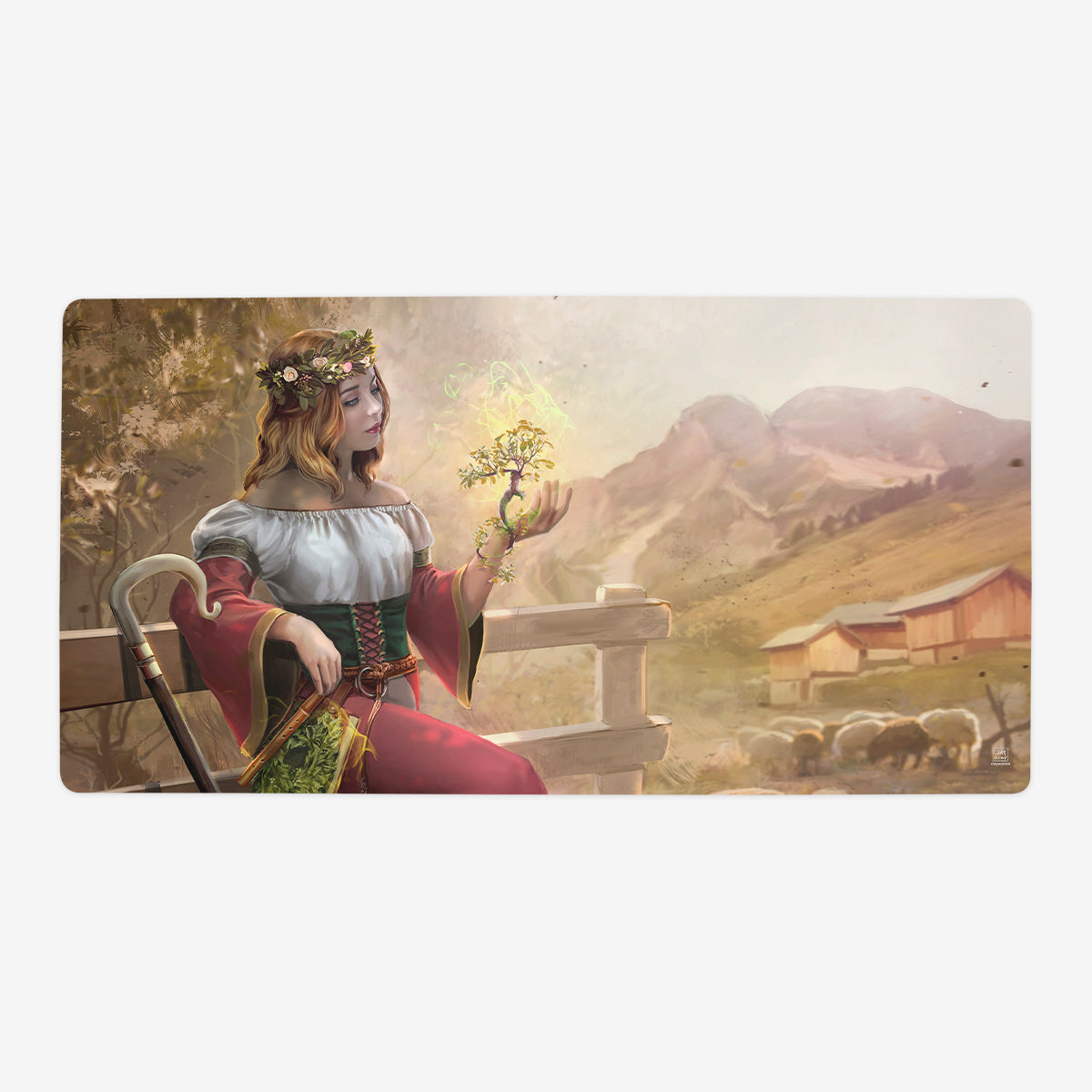 The Mystical Shepherd Playmat - Premium Playmat from Inked Gaming - Just $34.99! Shop now at Game Crave Tournament Store