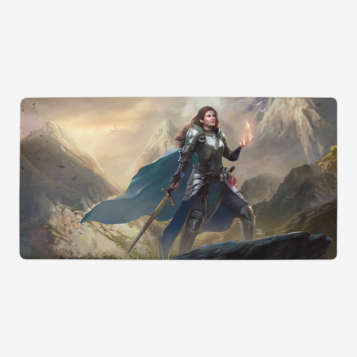 Through the Mountains Playmat - Premium Playmat from Inked Gaming - Just $34.99! Shop now at Game Crave Tournament Store