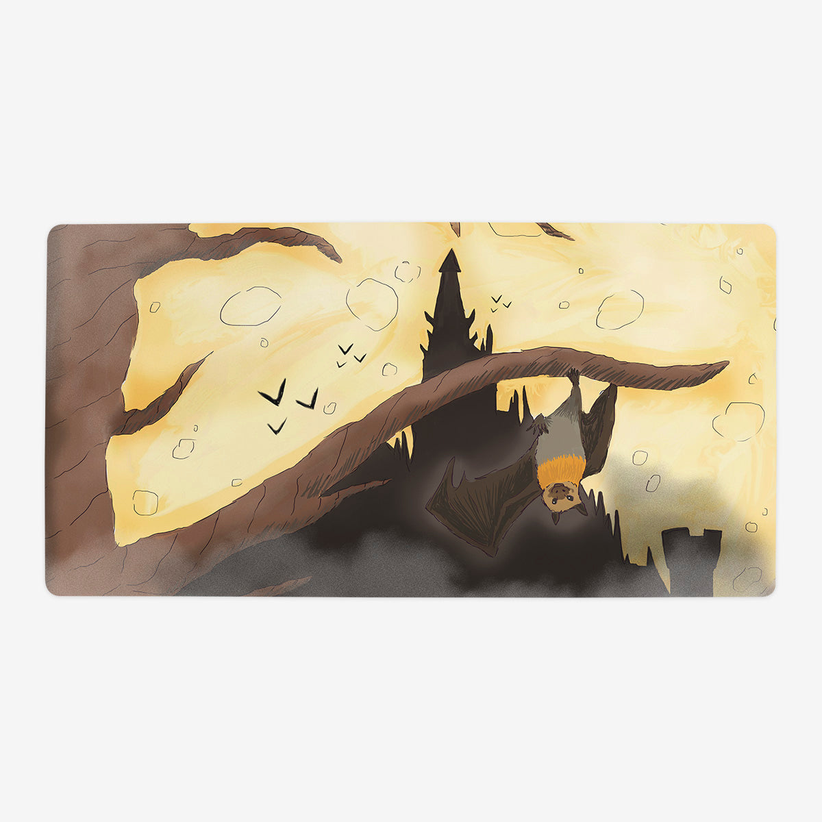 Spooky Bat Castle Playmat - Premium Playmat from Inked Gaming - Just $34.99! Shop now at Game Crave Tournament Store