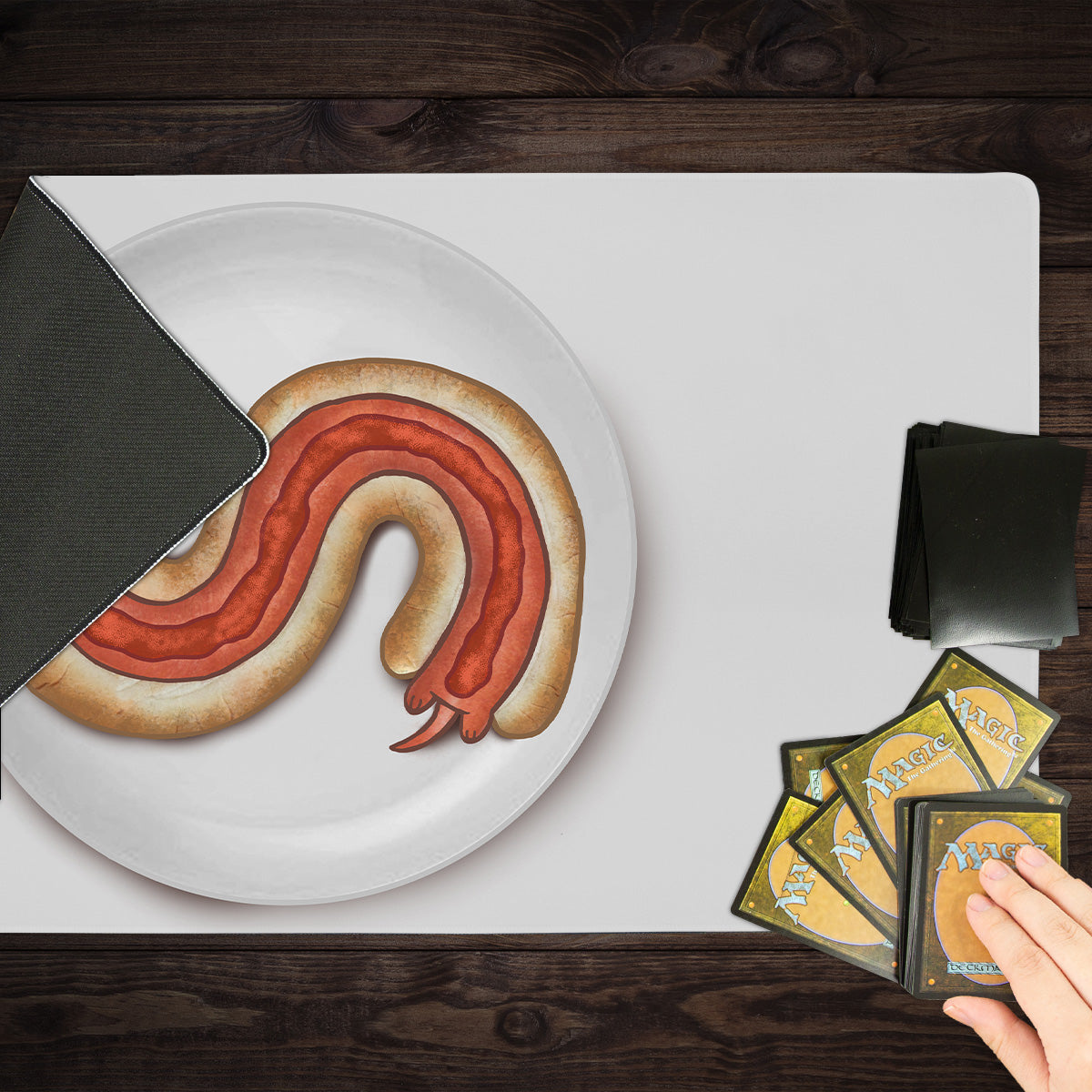 The Real Long Dog Hot Dog Playmat - Premium Playmat from Inked Gaming - Just $34.99! Shop now at Game Crave Tournament Store