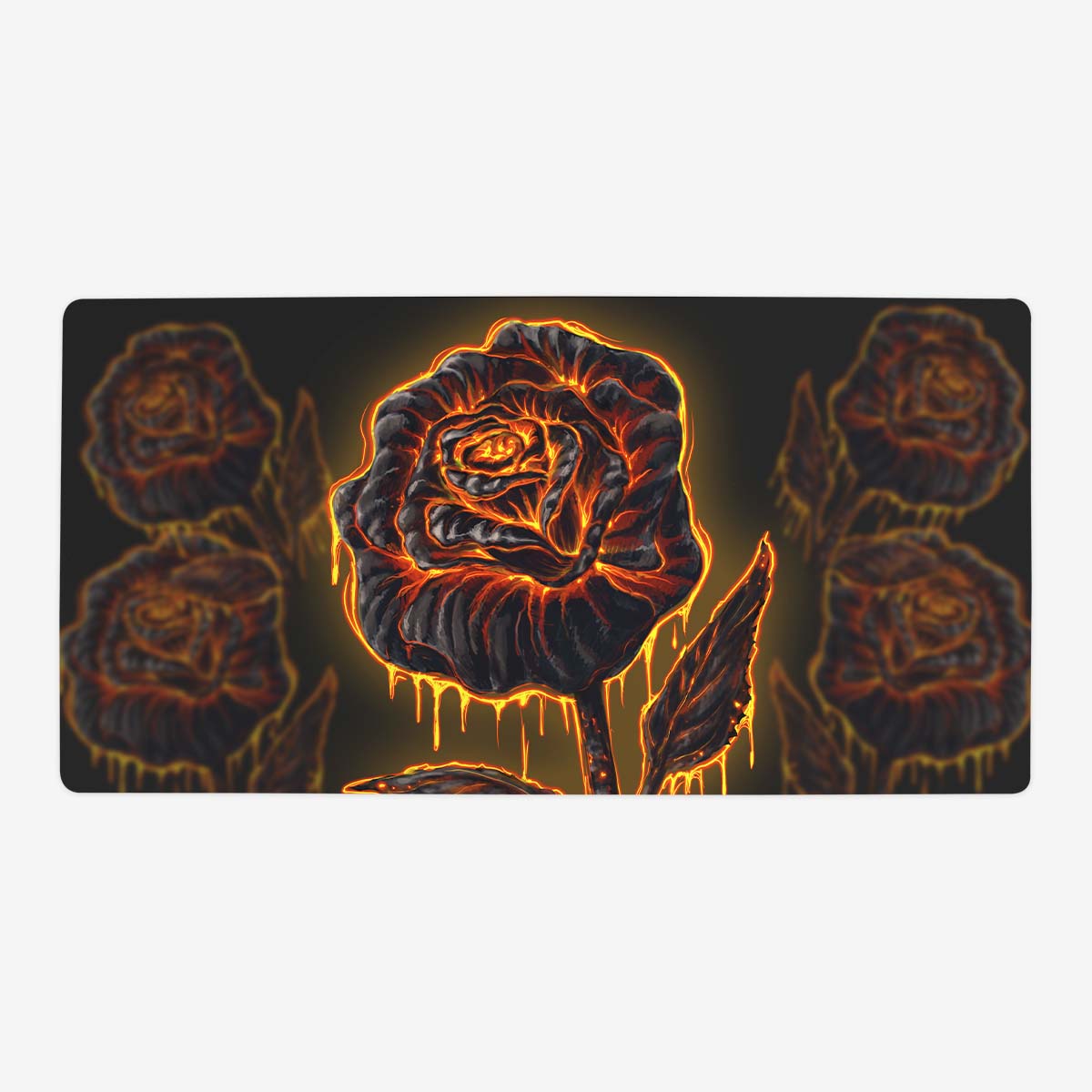 Volcano Rose Playmat - Premium Playmat from Inked Gaming - Just $34.99! Shop now at Game Crave Tournament Store