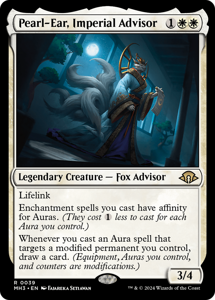Pearl-Ear, Imperial Advisor (MH3-039) - Modern Horizons 3 Foil - Premium MTG Single from Wizards of the Coast - Just $0.44! Shop now at Game Crave Tournament Store