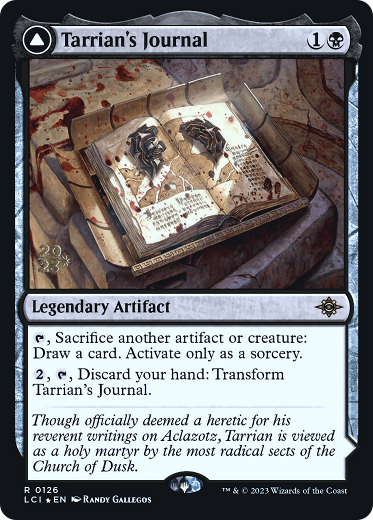 Tarrian's Journal // The Tomb of Aclazotz (PLCI-126S) - The Lost Caverns of Ixalan Promos Foil - Premium MTG Single from Wizards of the Coast - Just $0.80! Shop now at Game Crave Tournament Store
