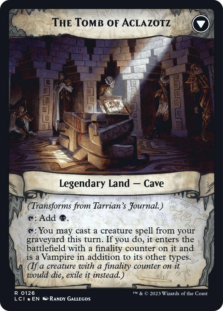 Tarrian's Journal // The Tomb of Aclazotz (PLCI-126S) - The Lost Caverns of Ixalan Promos Foil - Premium MTG Single from Wizards of the Coast - Just $0.80! Shop now at Game Crave Tournament Store