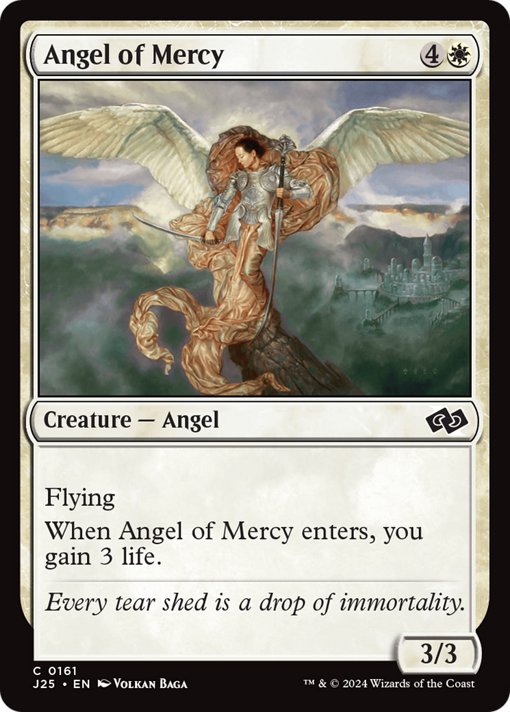 Angel of Mercy (J25-161) - Foundations Jumpstart - Premium MTG Single from Wizards of the Coast - Just $0.25! Shop now at Game Crave Tournament Store