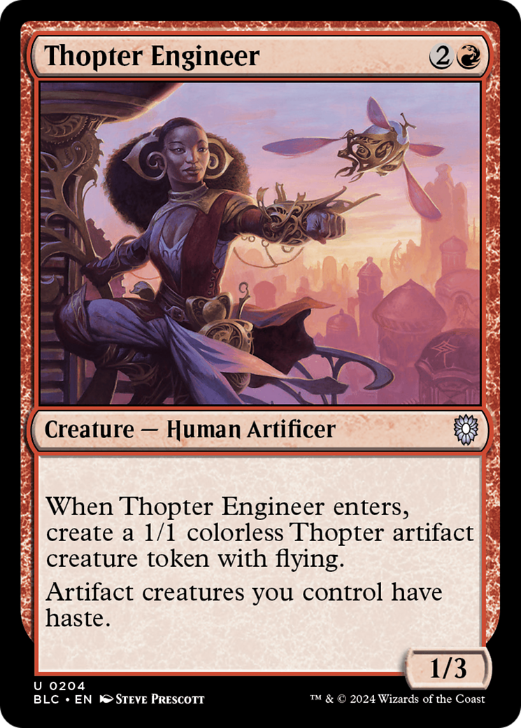 Thopter Engineer (BLC-204) - Bloomburrow Commander - Premium MTG Single from Wizards of the Coast - Just $0.25! Shop now at Game Crave Tournament Store
