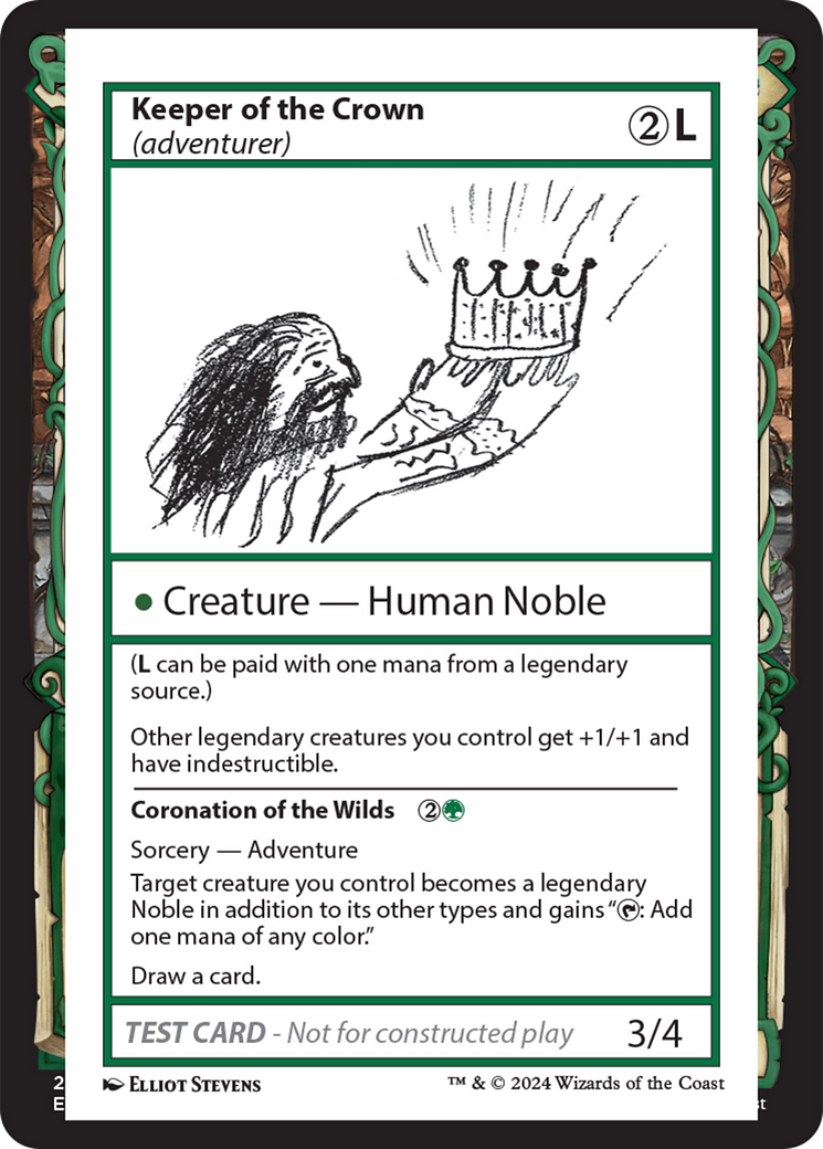 Keeper of the Crown // Coronation of the Wilds (MB2-339) - Mystery Booster 2 - Premium MTG Single from Wizards of the Coast - Just $0.25! Shop now at Game Crave Tournament Store