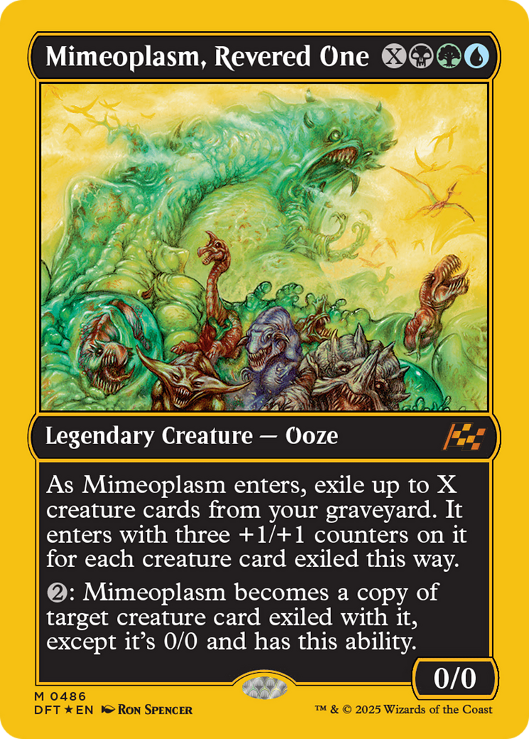 Mimeoplasm, Revered One (First-Place Foil) (DFT-486) - Aetherdrift Foil - Premium MTG Single from Wizards of the Coast - Just $0.84! Shop now at Game Crave Tournament Store