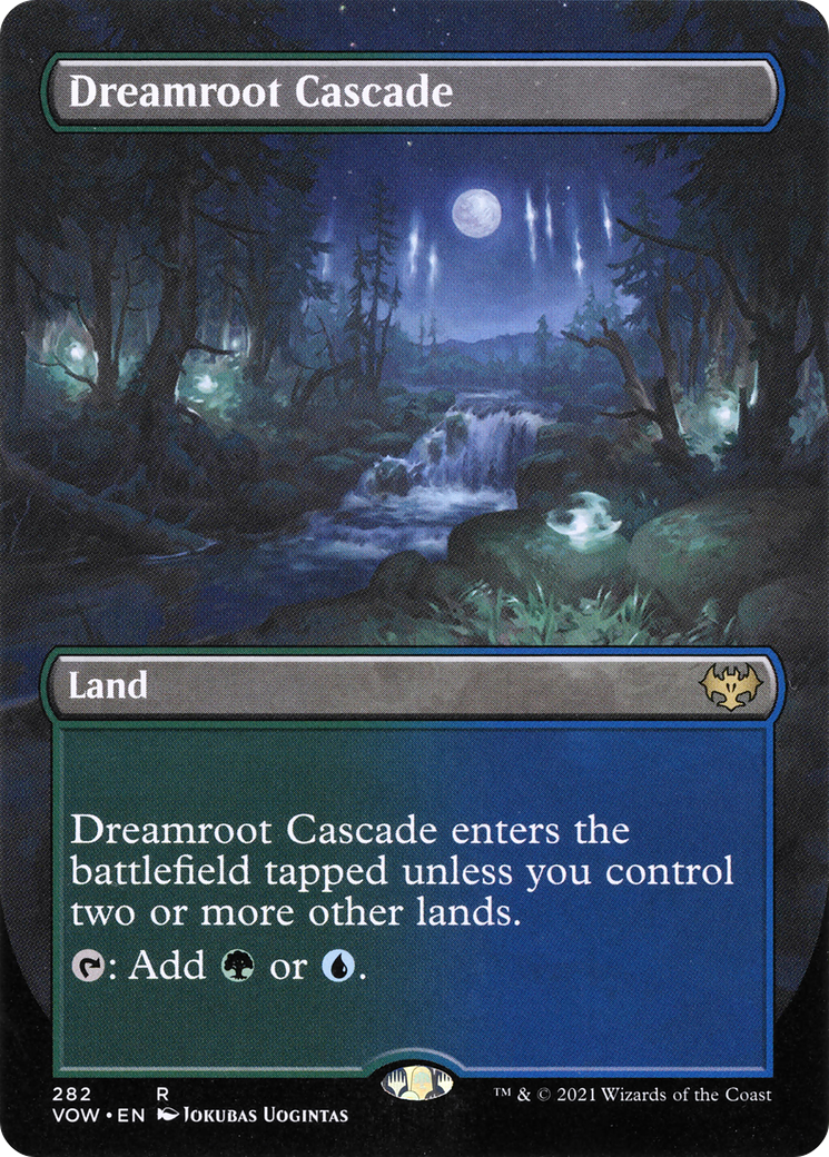 Dreamroot Cascade (VOW-282) - Innistrad: Crimson Vow (Borderless) Foil - Premium MTG Single from Wizards of the Coast - Just $1.63! Shop now at Game Crave Tournament Store