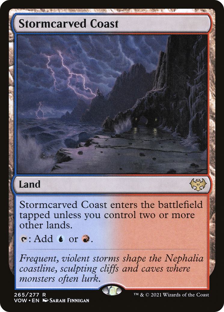 Stormcarved Coast (VOW-265) - Innistrad: Crimson Vow Foil - Premium MTG Single from Wizards of the Coast - Just $2.77! Shop now at Game Crave Tournament Store