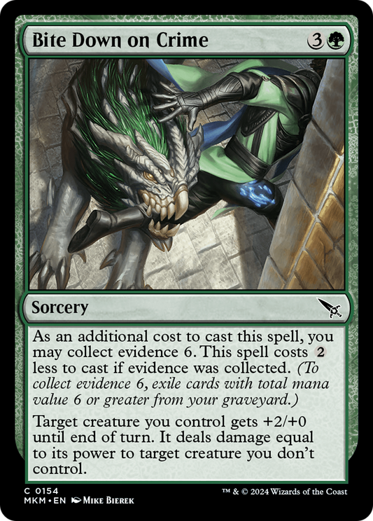Bite Down on Crime (MKM-154) - Murders at Karlov Manor Foil - Premium MTG Single from Wizards of the Coast - Just $0.25! Shop now at Game Crave Tournament Store