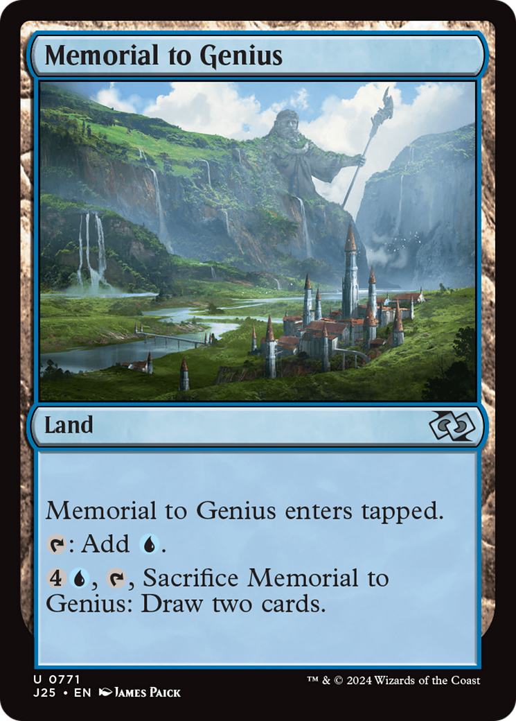Memorial to Genius (J25-771) - Foundations Jumpstart - Premium MTG Single from Wizards of the Coast - Just $0.25! Shop now at Game Crave Tournament Store