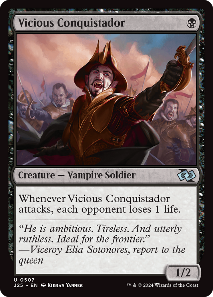 Vicious Conquistador (J25-507) - Foundations Jumpstart - Premium MTG Single from Wizards of the Coast - Just $0.25! Shop now at Game Crave Tournament Store