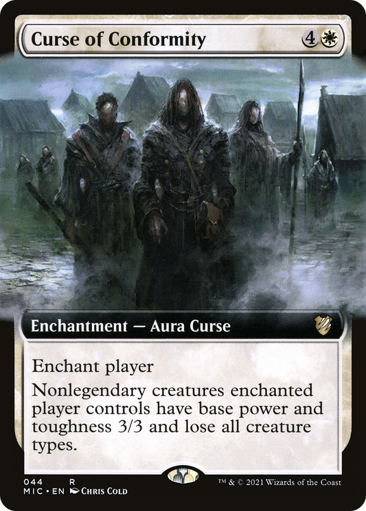 Curse of Conformity (MIC-044) - Midnight Hunt Commander: (Extended Art) - Premium MTG Single from Wizards of the Coast - Just $0.08! Shop now at Game Crave Tournament Store