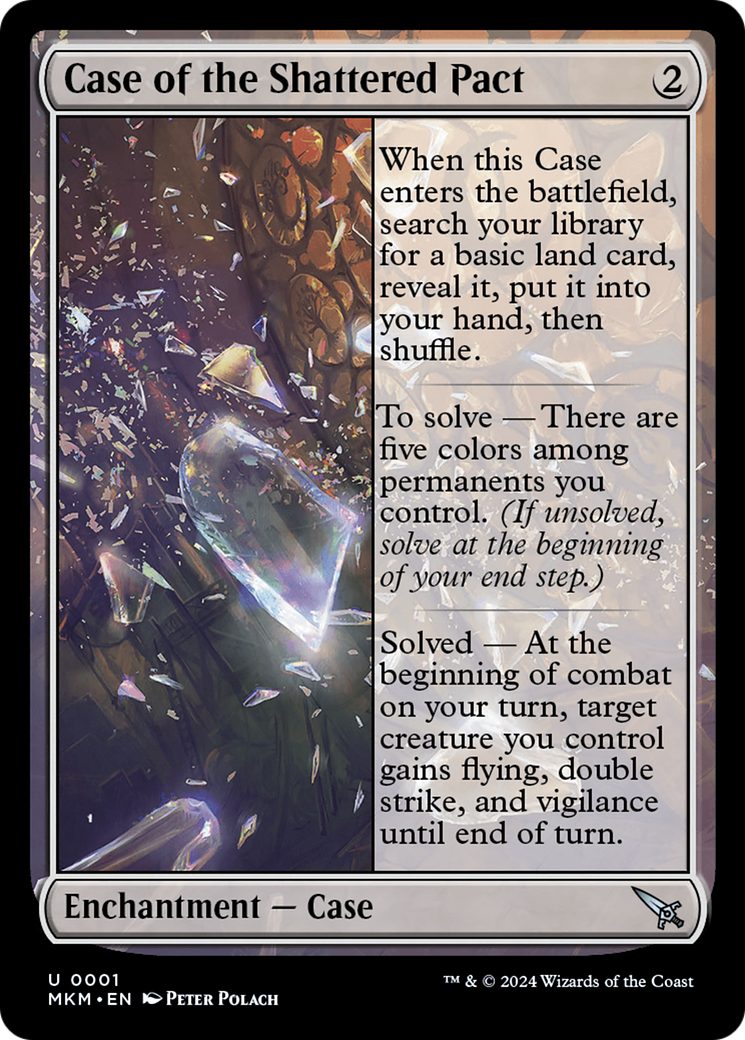 Case of the Shattered Pact (MKM-001) - Murders at Karlov Manor - Premium MTG Single from Wizards of the Coast - Just $0.25! Shop now at Game Crave Tournament Store