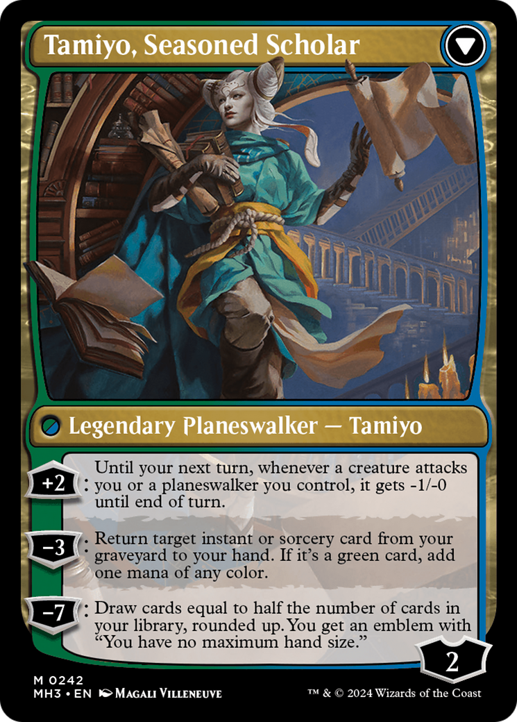 Tamiyo, Inquisitive Student // Tamiyo, Seasoned Scholar (MH3-242) - Modern Horizons 3 - Premium MTG Single from Wizards of the Coast - Just $34.14! Shop now at Game Crave Tournament Store