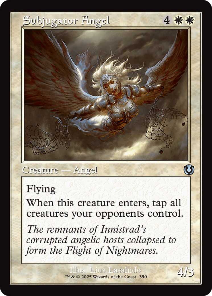 Subjugator Angel (Retro Frame) (-350) - Innistrad Remastered - Premium MTG Single from Wizards of the Coast - Just $0.26! Shop now at Game Crave Tournament Store