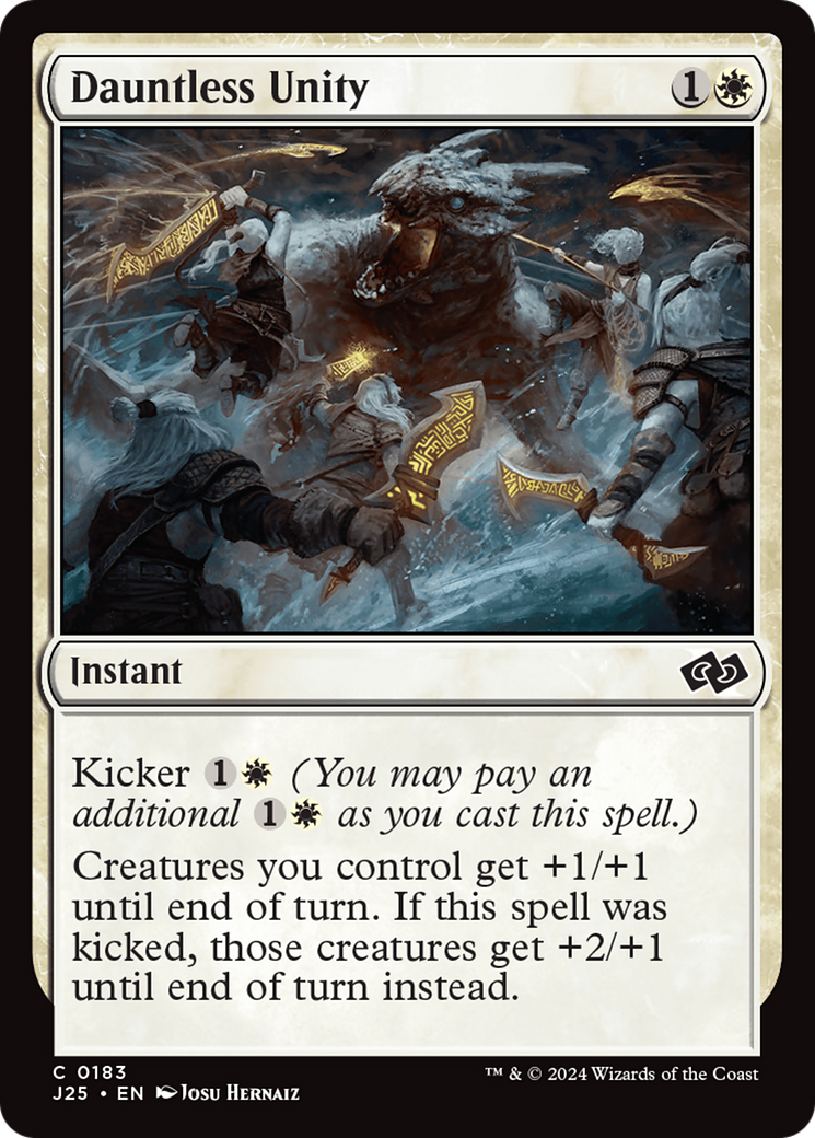 Dauntless Unity (J25-183) - Foundations Jumpstart - Premium MTG Single from Wizards of the Coast - Just $0.25! Shop now at Game Crave Tournament Store