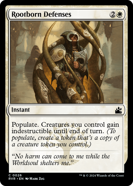 Rootborn Defenses (RVR-026) - Ravnica Remastered - Premium MTG Single from Wizards of the Coast - Just $0.25! Shop now at Game Crave Tournament Store