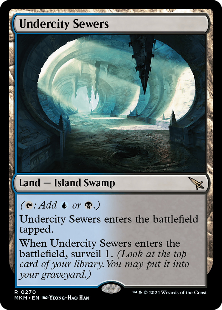 Undercity Sewers (MKM-270) - Murders at Karlov Manor Foil - Premium MTG Single from Wizards of the Coast - Just $17.88! Shop now at Game Crave Tournament Store