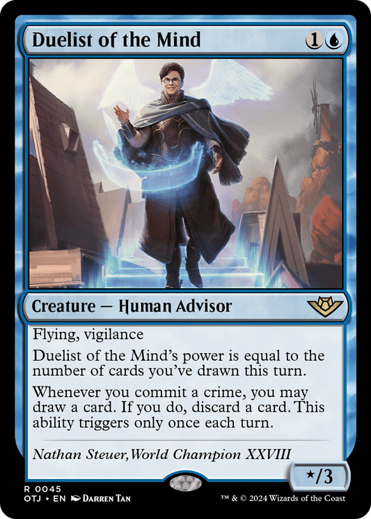 Duelist of the Mind (OTJ-045) - Outlaws of Thunder Junction Foil - Premium MTG Single from Wizards of the Coast - Just $0.26! Shop now at Game Crave Tournament Store
