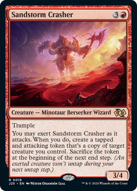 Sandstorm Crasher (J25-018) - Foundations Jumpstart - Premium MTG Single from Wizards of the Coast - Just $0.27! Shop now at Game Crave Tournament Store
