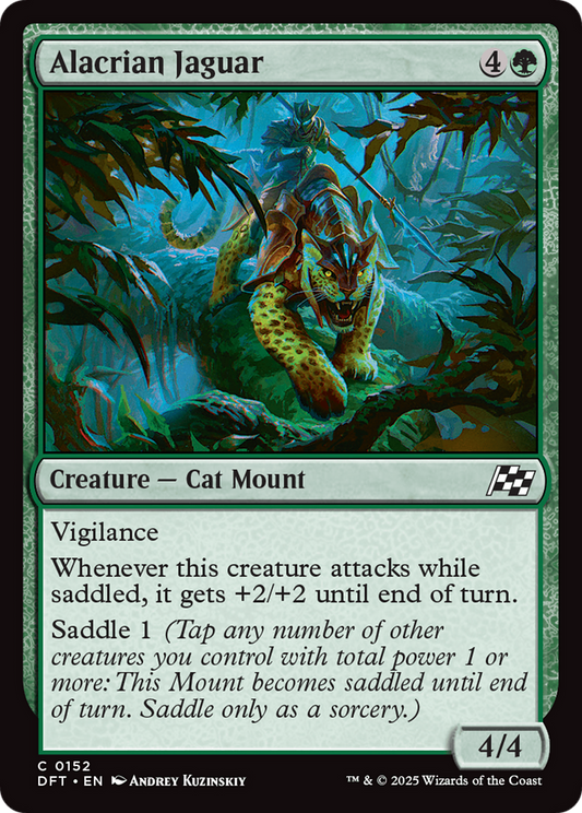 Alacrian Jaguar (DFT-152) - Aetherdrift Foil - Premium MTG Single from Wizards of the Coast - Just $0.08! Shop now at Game Crave Tournament Store