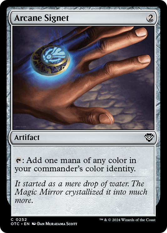 Arcane Signet (OTC-252) - Outlaws of Thunder Junction Commander - Premium MTG Single from Wizards of the Coast - Just $0.30! Shop now at Game Crave Tournament Store