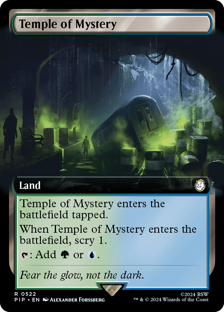 Temple of Mystery (PIP-522) - Fallout: (Extended Art) - Premium MTG Single from Wizards of the Coast - Just $0.49! Shop now at Game Crave Tournament Store