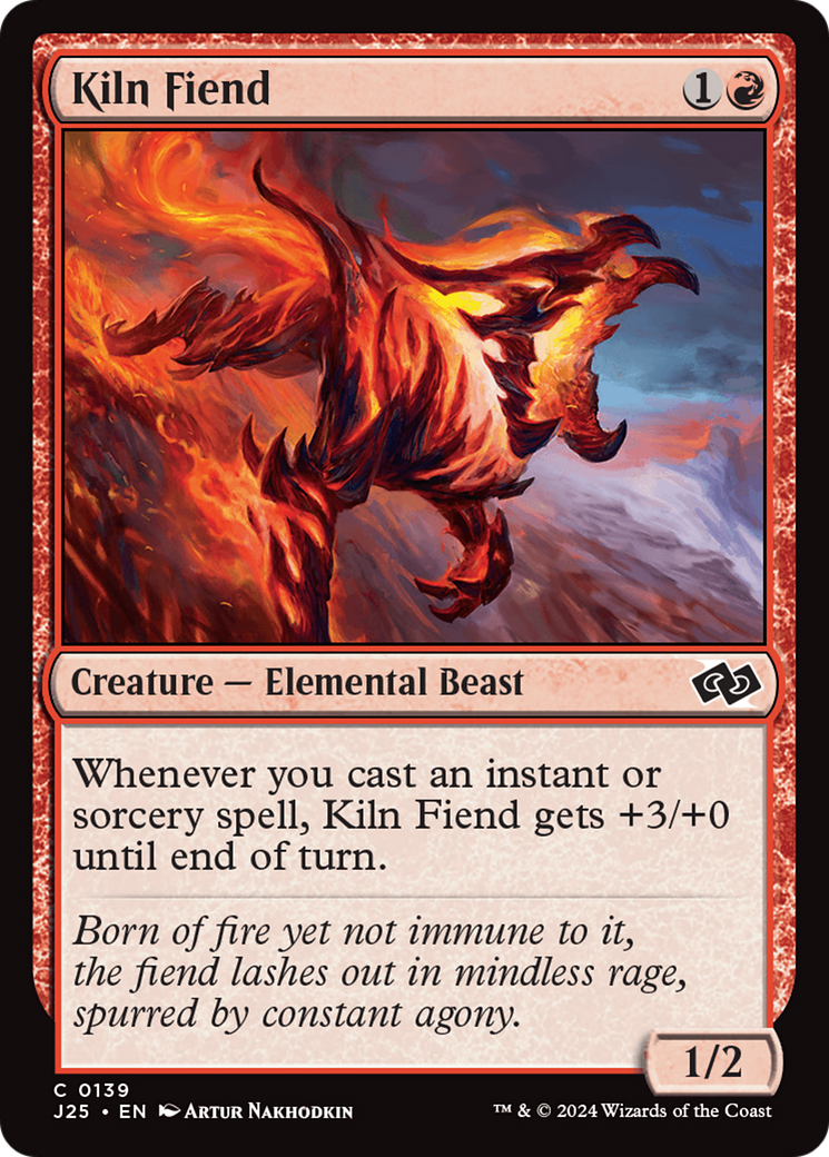 Kiln Fiend (J25-139) - Foundations Jumpstart - Premium MTG Single from Wizards of the Coast - Just $0.25! Shop now at Game Crave Tournament Store
