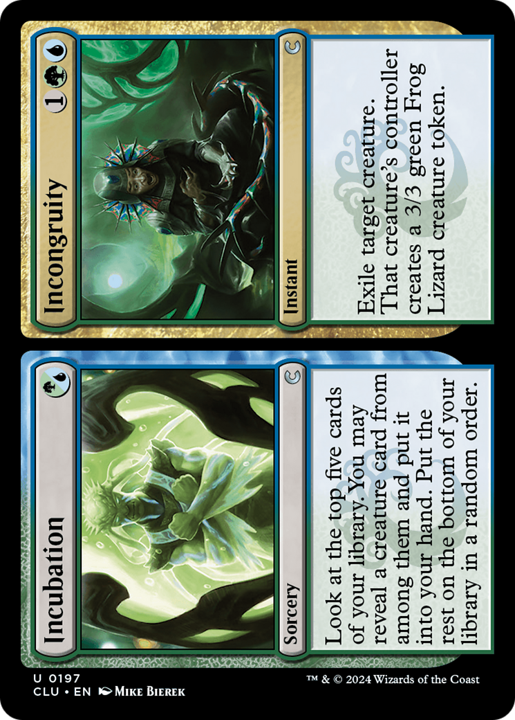 Incubation // Incongruity (CLU-197) - Ravnica: Clue Edition - Premium MTG Single from Wizards of the Coast - Just $0.25! Shop now at Game Crave Tournament Store