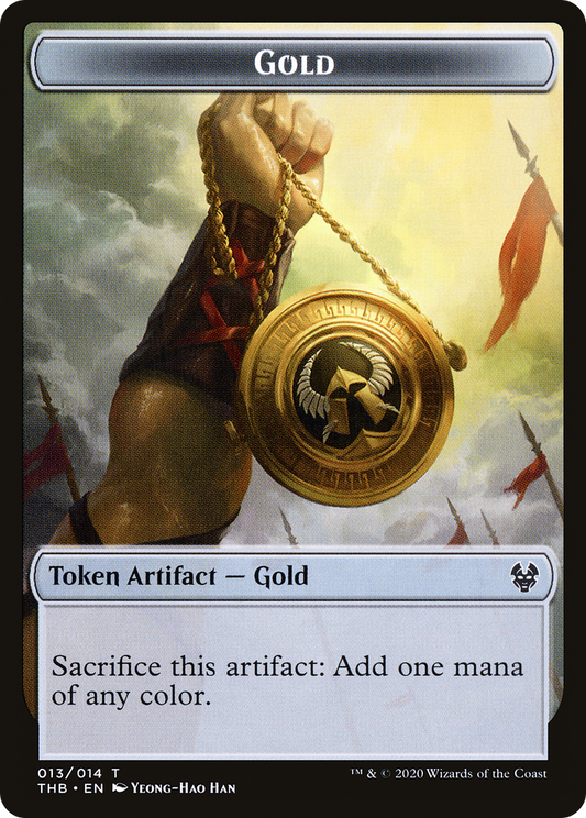 Gold (THB-013) - Theros Beyond Death Tokens Foil