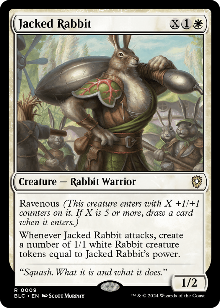 Jacked Rabbit (BLC-009) - Bloomburrow Commander - Premium MTG Single from Wizards of the Coast - Just $1.86! Shop now at Game Crave Tournament Store