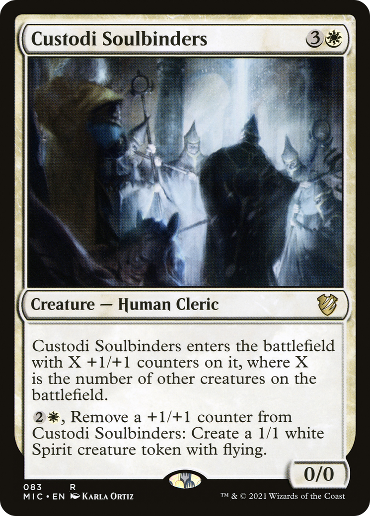 Custodi Soulbinders (MIC-083) - Midnight Hunt Commander - Premium MTG Single from Wizards of the Coast - Just $0.08! Shop now at Game Crave Tournament Store