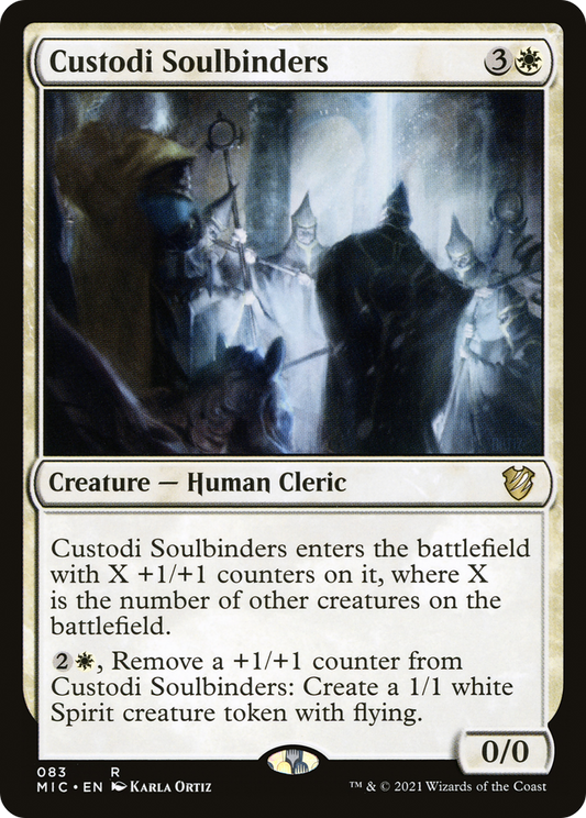 Custodi Soulbinders (MIC-083) - Midnight Hunt Commander - Premium MTG Single from Wizards of the Coast - Just $0.08! Shop now at Game Crave Tournament Store