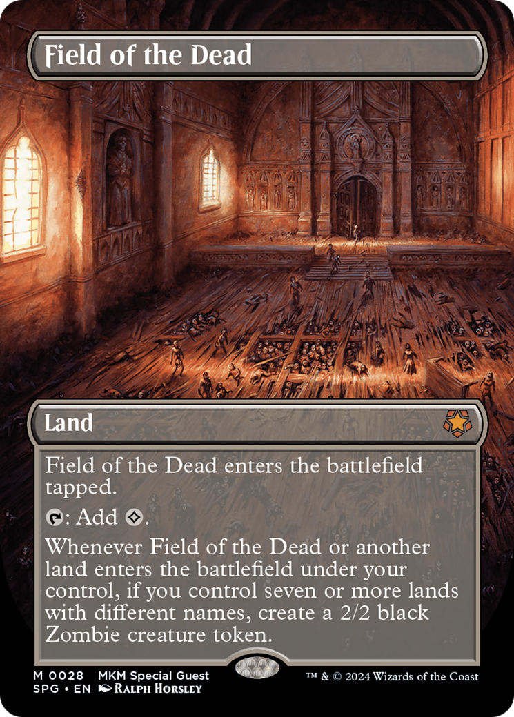 Field of the Dead (SPG-028) - Special Guests (Borderless) Foil - Premium MTG Single from Wizards of the Coast - Just $89.03! Shop now at Game Crave Tournament Store