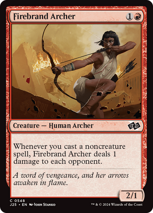 Firebrand Archer (J25-548) - Foundations Jumpstart - Premium MTG Single from Wizards of the Coast - Just $0.25! Shop now at Game Crave Tournament Store
