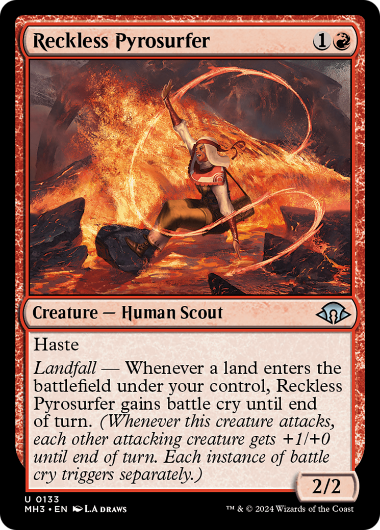 Reckless Pyrosurfer (MH3-133) - Modern Horizons 3 - Premium MTG Single from Wizards of the Coast - Just $0.25! Shop now at Game Crave Tournament Store
