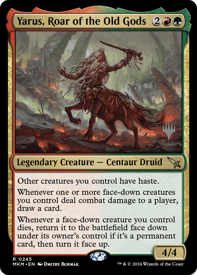 Yarus, Roar of the Old Gods (PMKM-245P) - Murders at Karlov Manor Promos - Premium MTG Single from Wizards of the Coast - Just $0.26! Shop now at Game Crave Tournament Store
