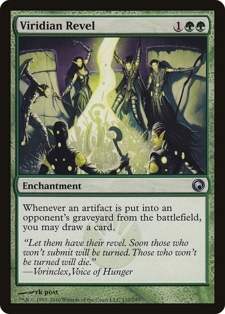 Viridian Revel (SOM-132) - Scars of Mirrodin - Premium MTG Single from Wizards of the Coast - Just $1.24! Shop now at Game Crave Tournament Store