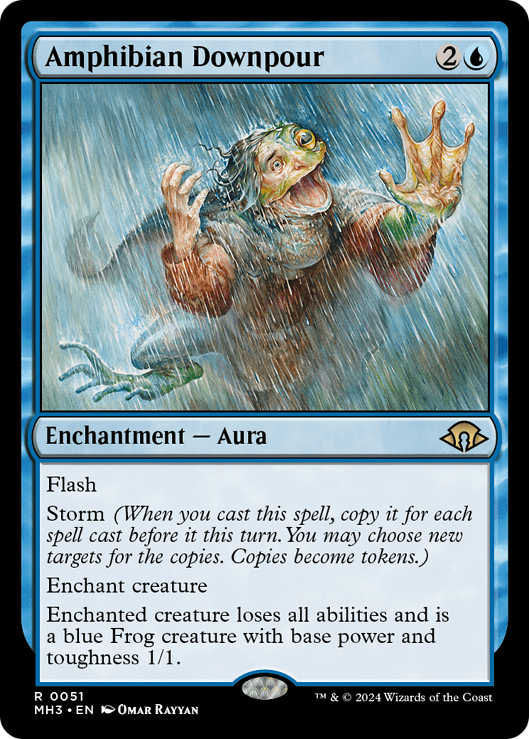 Amphibian Downpour (MH3-051) - Modern Horizons 3 - Premium MTG Single from Wizards of the Coast - Just $2.02! Shop now at Game Crave Tournament Store