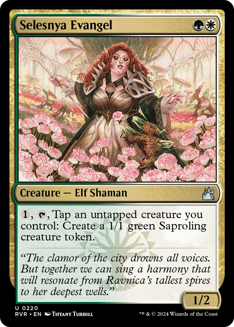 Selesnya Evangel (RVR-220) - Ravnica Remastered Foil - Premium MTG Single from Wizards of the Coast - Just $0.25! Shop now at Game Crave Tournament Store
