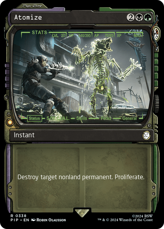 Atomize (PIP-338) - Fallout: (Showcase) Foil - Premium MTG Single from Wizards of the Coast - Just $3.22! Shop now at Game Crave Tournament Store
