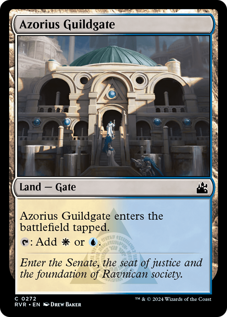 Azorius Guildgate (RVR-272) - Ravnica Remastered Foil - Premium MTG Single from Wizards of the Coast - Just $0.25! Shop now at Game Crave Tournament Store