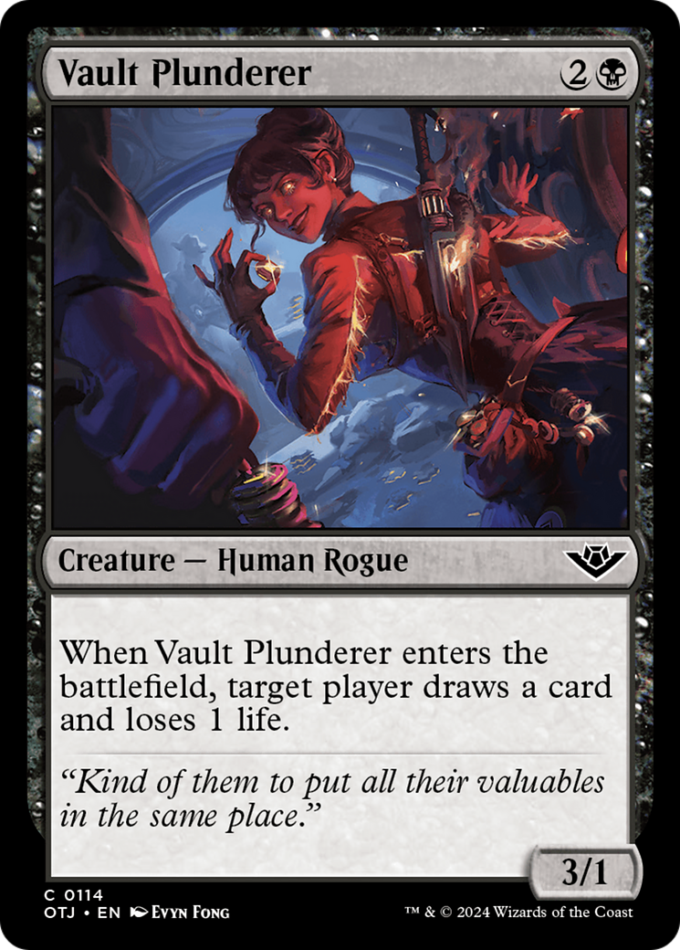 Vault Plunderer (OTJ-114) - Outlaws of Thunder Junction - Premium MTG Single from Wizards of the Coast - Just $0.25! Shop now at Game Crave Tournament Store