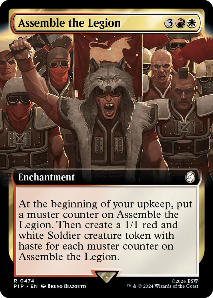 Assemble the Legion (PIP-474) - Fallout: (Extended Art) Foil - Premium MTG Single from Wizards of the Coast - Just $0.36! Shop now at Game Crave Tournament Store