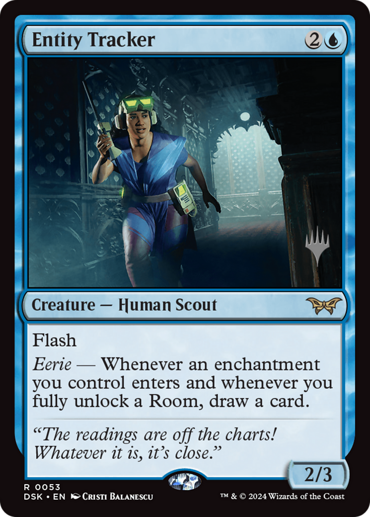 Entity Tracker (PDSK-53P) - Duskmourn: House of Horror Promos Foil - Premium MTG Single from Wizards of the Coast - Just $1.26! Shop now at Game Crave Tournament Store